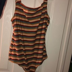 Multi color body suit. Great for the fall🍁🍂